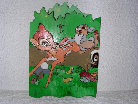           POUR TOI MON ANGE TABLEAU DE PAPA EN BOIS WALT DISNEY COMME TU AIMAIS