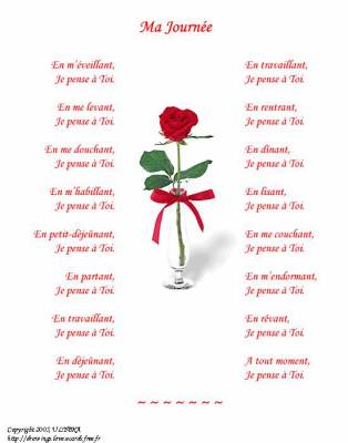  TOUTE LA JOURNEE MON POUSSIN JE PENSE A TOI