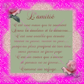   POUR VERONIQUE, MARTINE , PASCALE , DOMINICO, MARYSE MERCI D'ETRE LA 