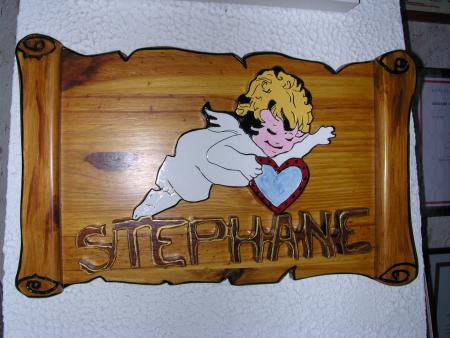  MON ANGE VOILA CE QUE TA FAIT TON PAPA TOUT EN BOIS TU ES SON PUCERON ET SON AMOUR D'ENFANT POUR TOUJOURS