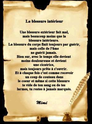   LA PERTE D'UN ENFANT EST UNE BLESSURE INTERIEUR