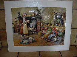  mon poussin je viens de finif ce tableau en 3 D, j'en ai fait un pour toi je le mettrai dans ta chambre