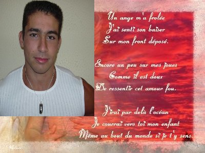    petit po�me pour toi mon ange, je t'aime de tout mon coeur de maman 