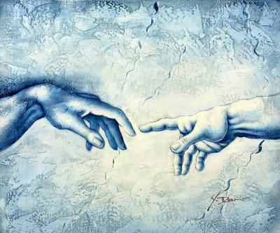      JE TE TENDS LA MAIN MON ANGE JE M' ACCROCHE POUR AVANCER